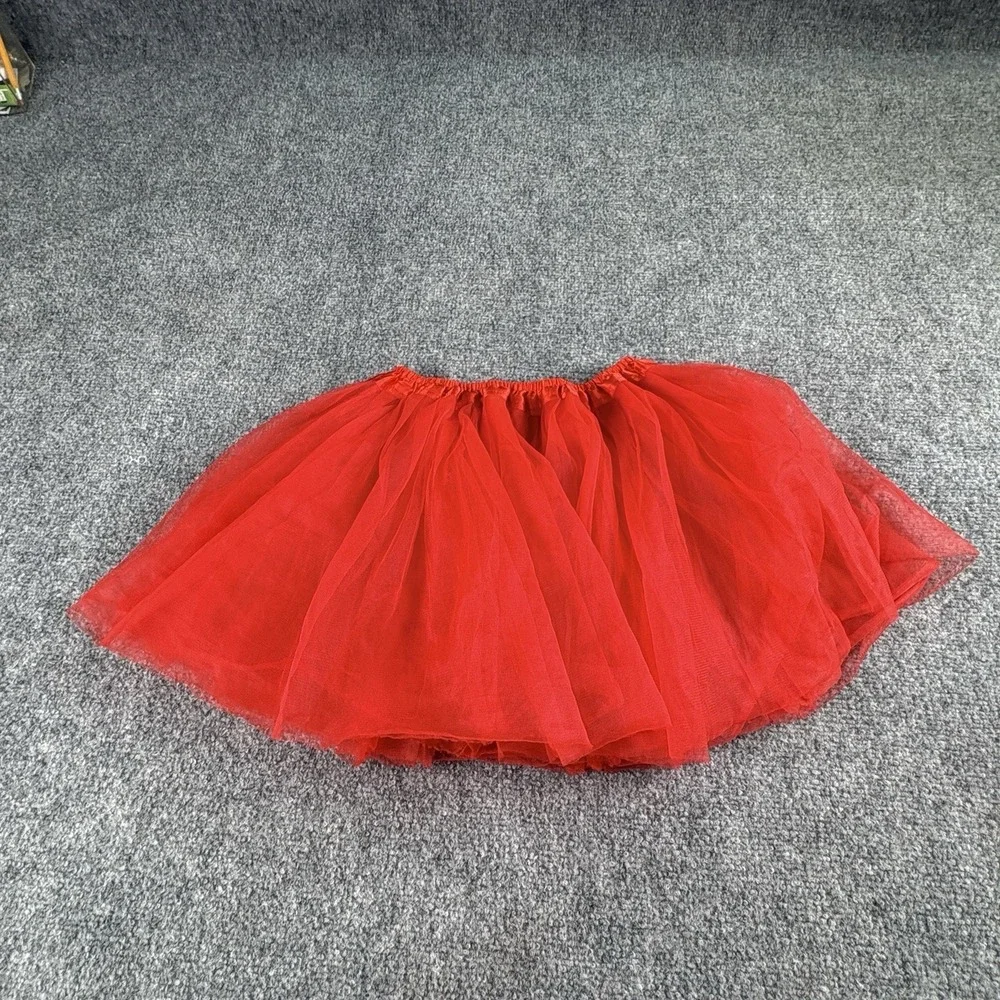 Dancina Tutu Skirt Girls 8-13 Red Tulle Ballet Dance Costume Halloween